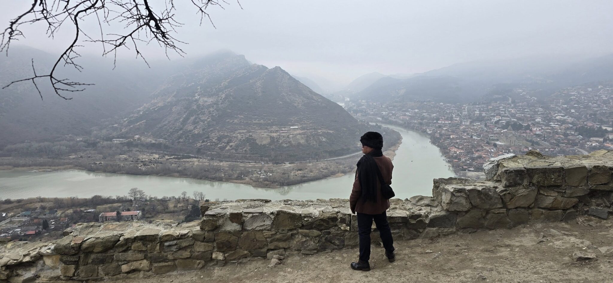 Feeling the crisp air and soaking in the breathtaking beauty of Georgia