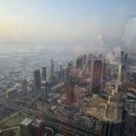 The view of Dubai from the top of Burj Khalifa