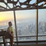 I am standing on the 124th floor of the Burj Khalifa.
